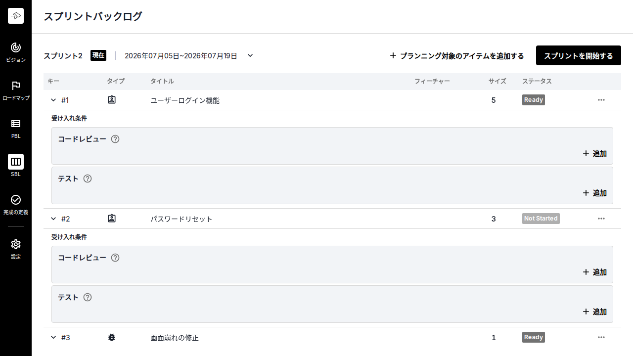 スプリントモードでスプリントが終了できる